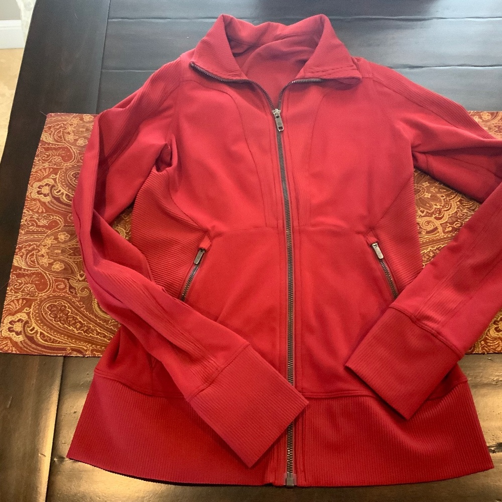 Lululemon Movement to Movement Jacket Full-Zip in dark sport red,Size: 6, NWOT